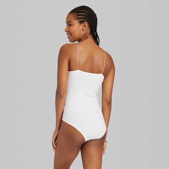 Large NWT Women's Spaghetti Strap Bodysuit - Wild Fable™ - Picture 3 of 6
